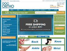 Tablet Screenshot of docortho.com
